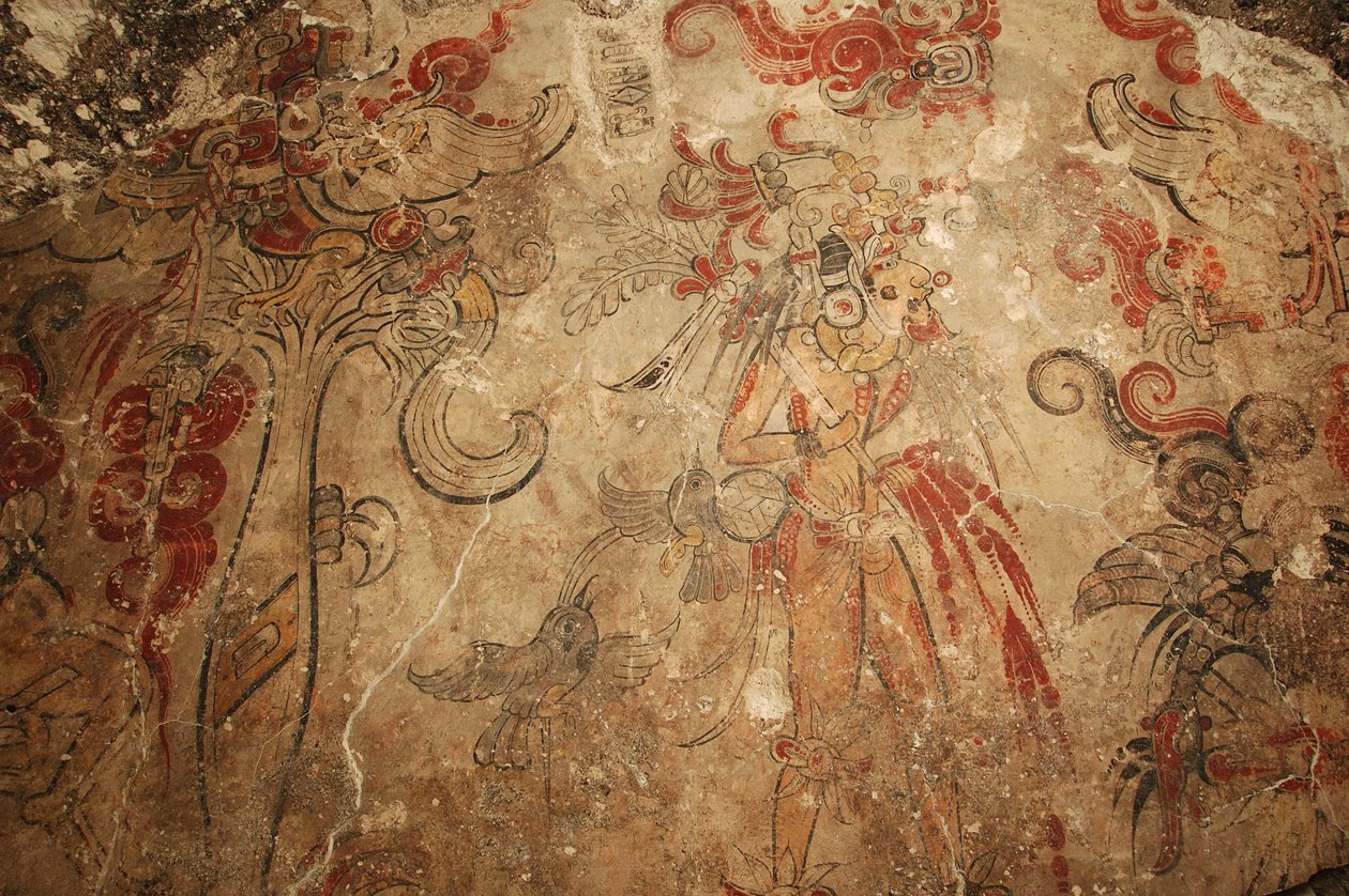 Murales Maya, San Bartolo, Guatemala, Dr. Bill Saturno, 2002 da Kenneth Garrett