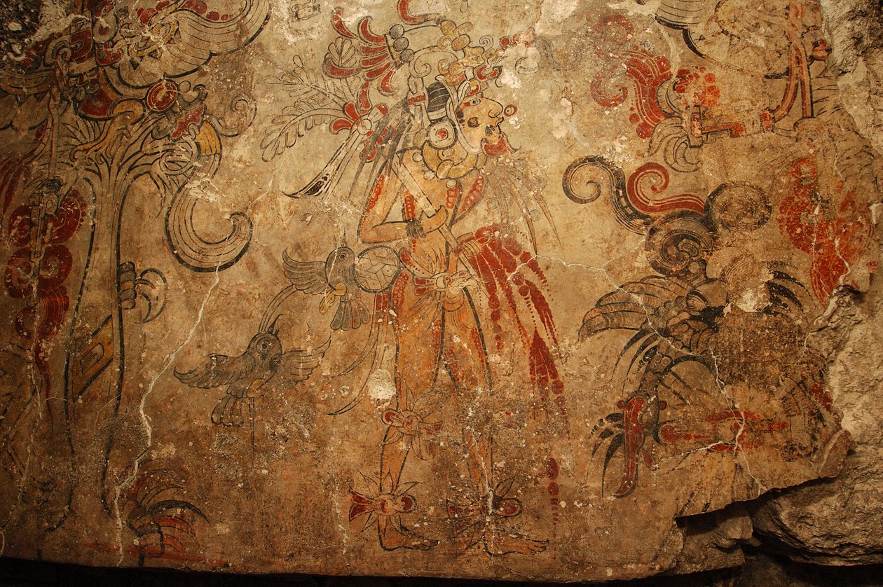 Maya, Murales Maya, San Bartolo, Guatemala, Dr. Bill Saturno, 2005 da Kenneth Garrett