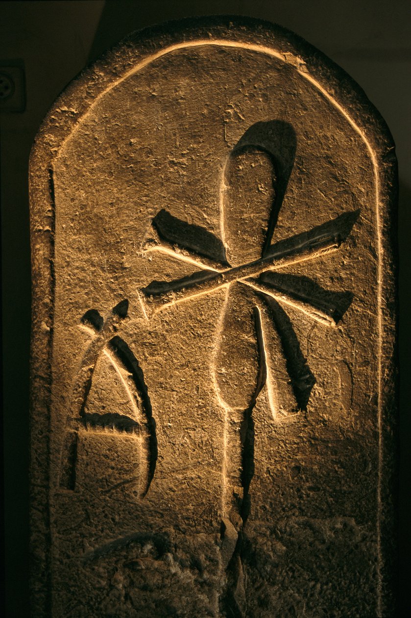 Stele della regina della 1ª dinastia, Abydos, Egitto, Museo Egizio, Cairo, 2005 da Kenneth Garrett