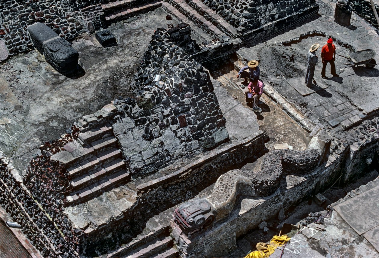 Tenochtitlan, Templo Mayor, Azteco, Calendario, Messico, Archeologia, Città del Messico, istit..., 2010 (foto) da Kenneth Garrett