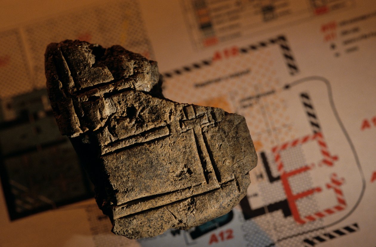 Urkesh, Impero Hurrita, Siria, 2400 a.C., Giorgio Buccellati, pianta del palazzo, 2004 da Kenneth Garrett