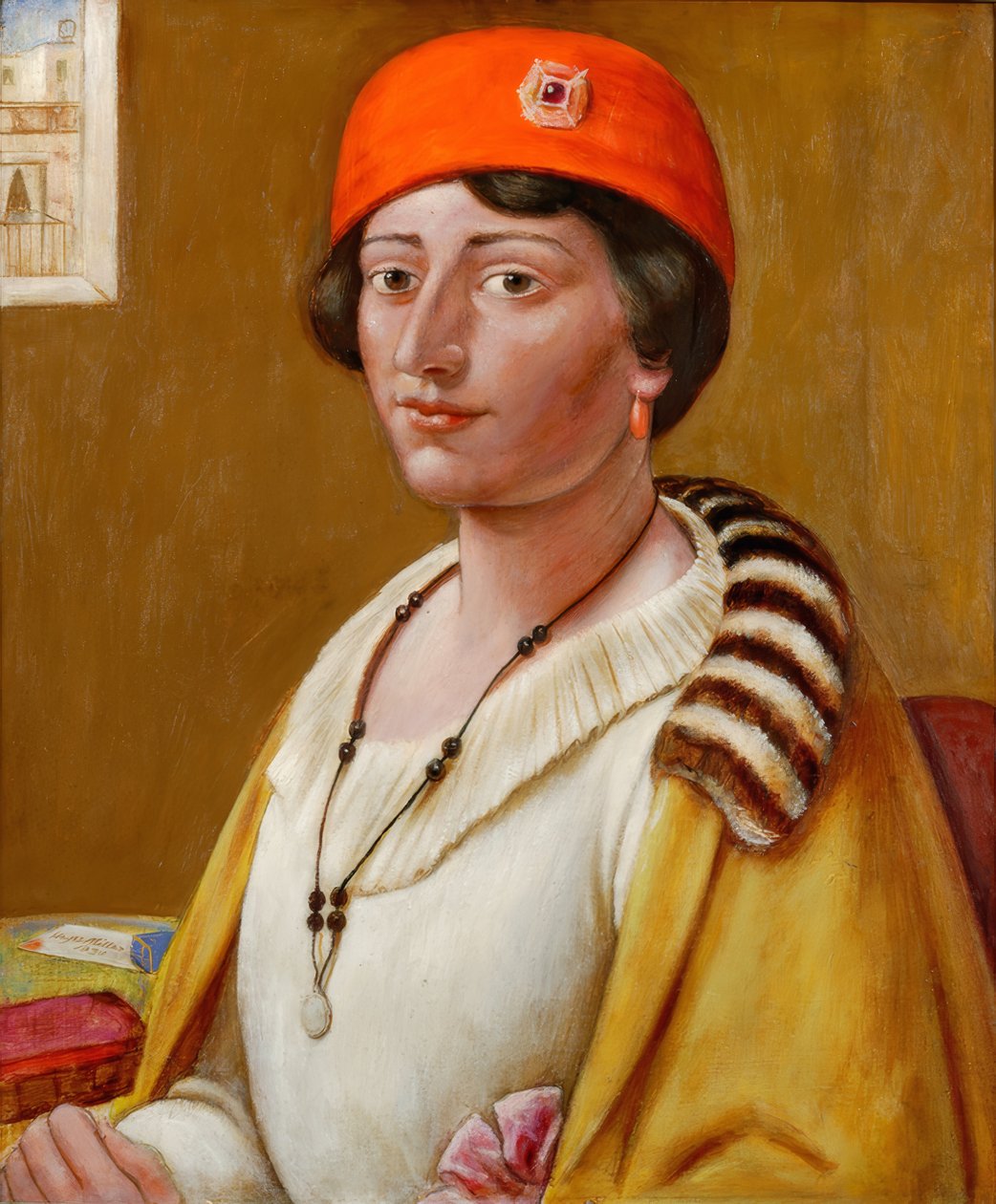Turbante rosso da Kenneth Hayes Miller