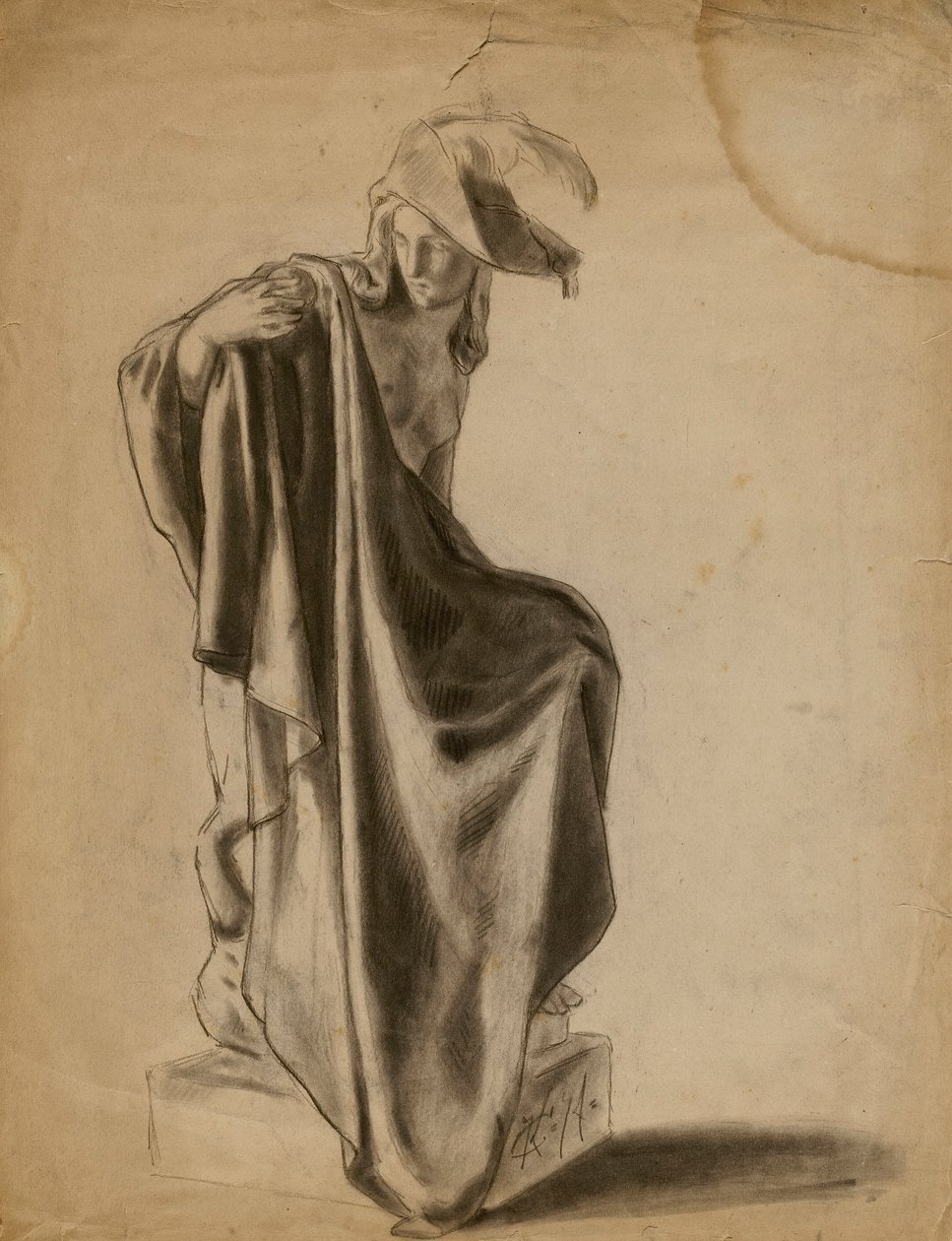(Senza titolo) (Studio sul drappeggio) da Kenyon Cox