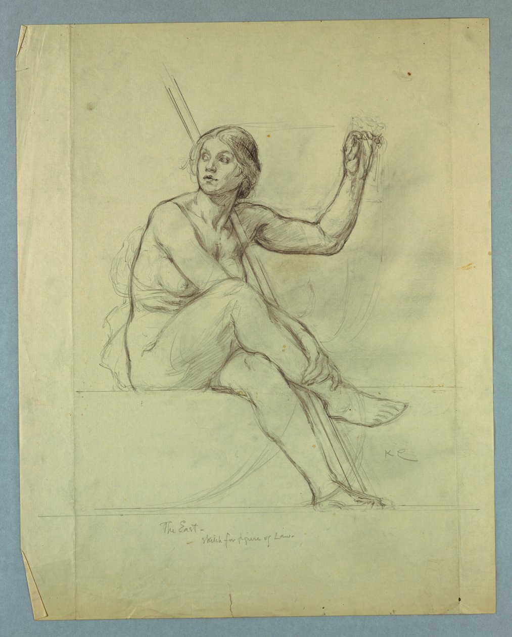 Legge, studio di nudo per "Spirito contemplativo dell