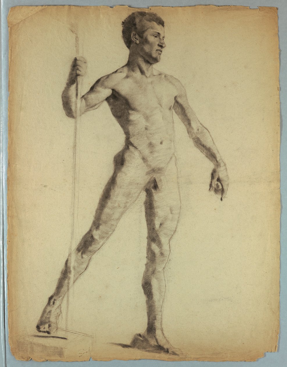 Studio di nudo di uomo che cammina da Kenyon Cox