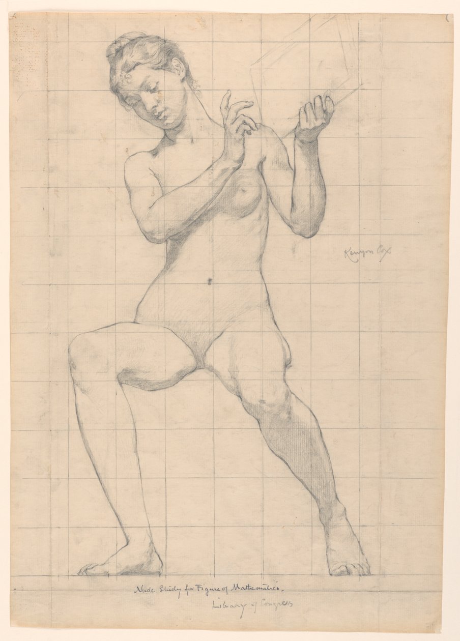 Studio per "Matematica," "Le Scienze," Biblioteca del Congresso, Washington D.C. da Kenyon Cox