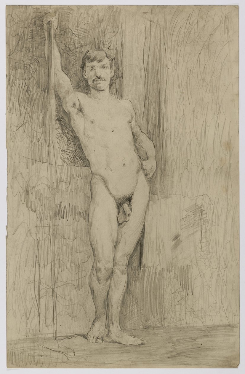 Senza titolo (Studio di nudo maschile in piedi) da Kenyon Cox