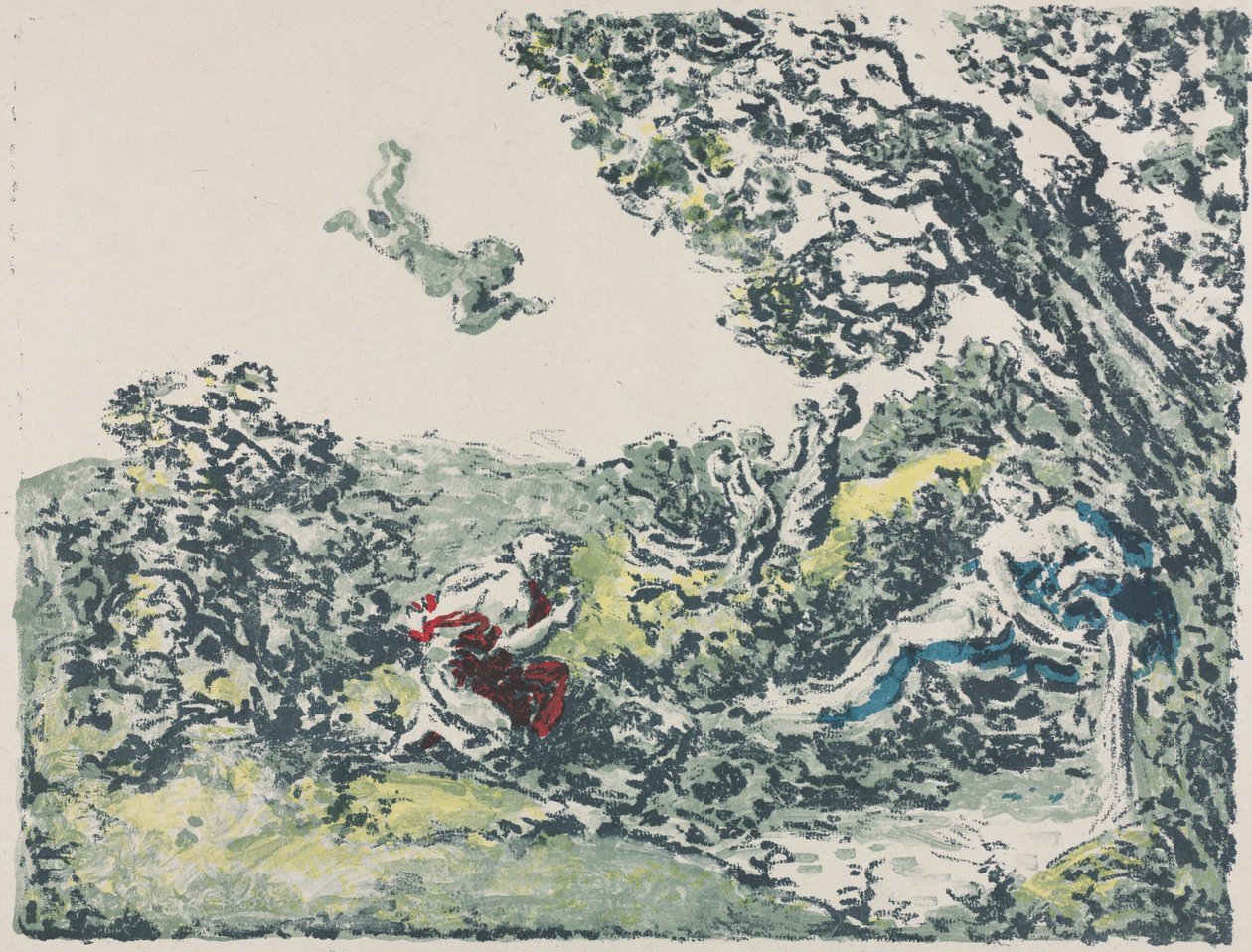 Satiro e Cupido volante da Ker Xavier Roussel