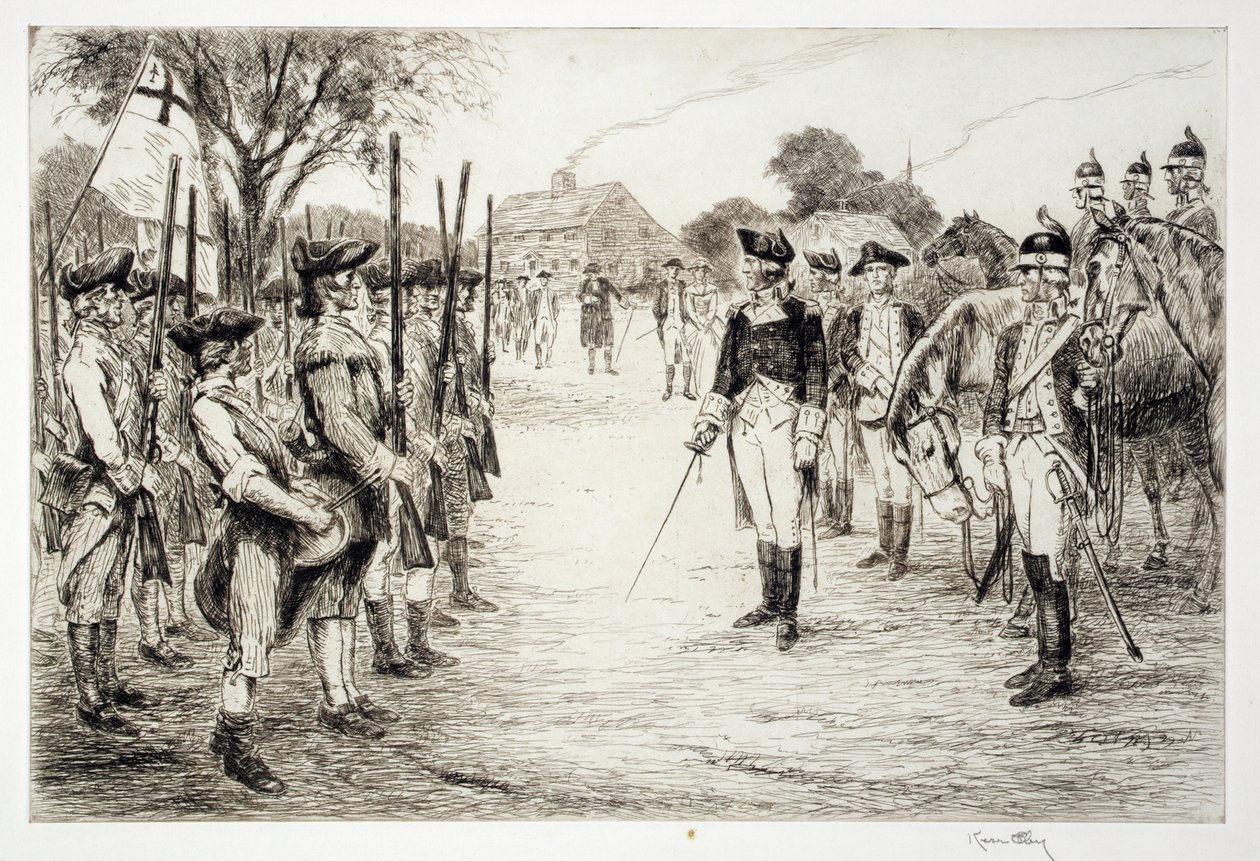 George Washington e le sue truppe da Kerr Eby