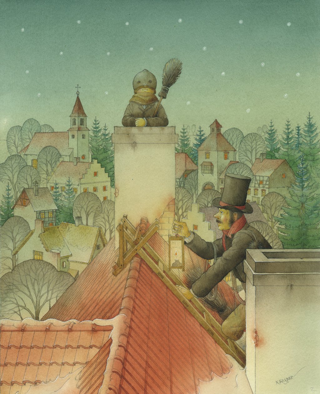 Spazzacamino di Natale, 2001 da Kestutis Kasparavicius