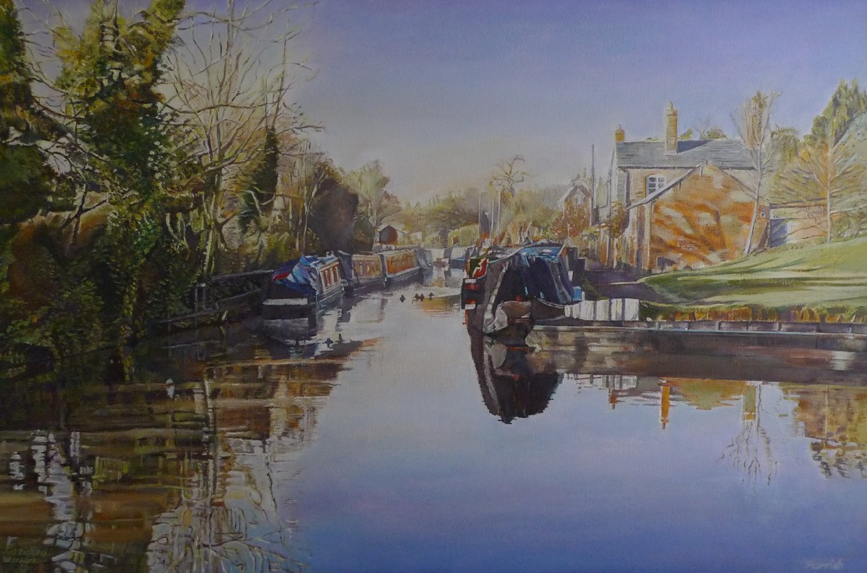 Saltisford Arm, Warwick, 2003 da Kevin Guild of Railway Artist Parrish
