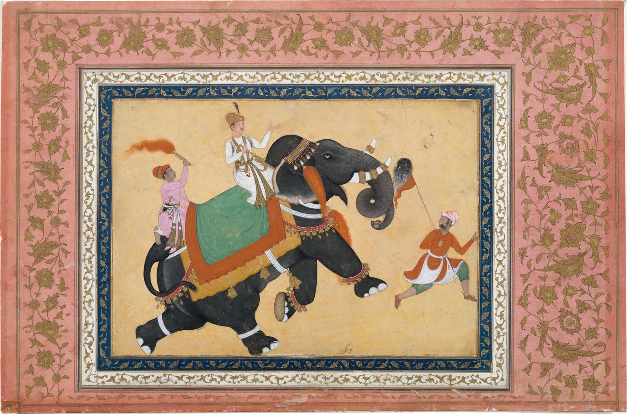 Principe a cavallo di un elefante da Khem Karan