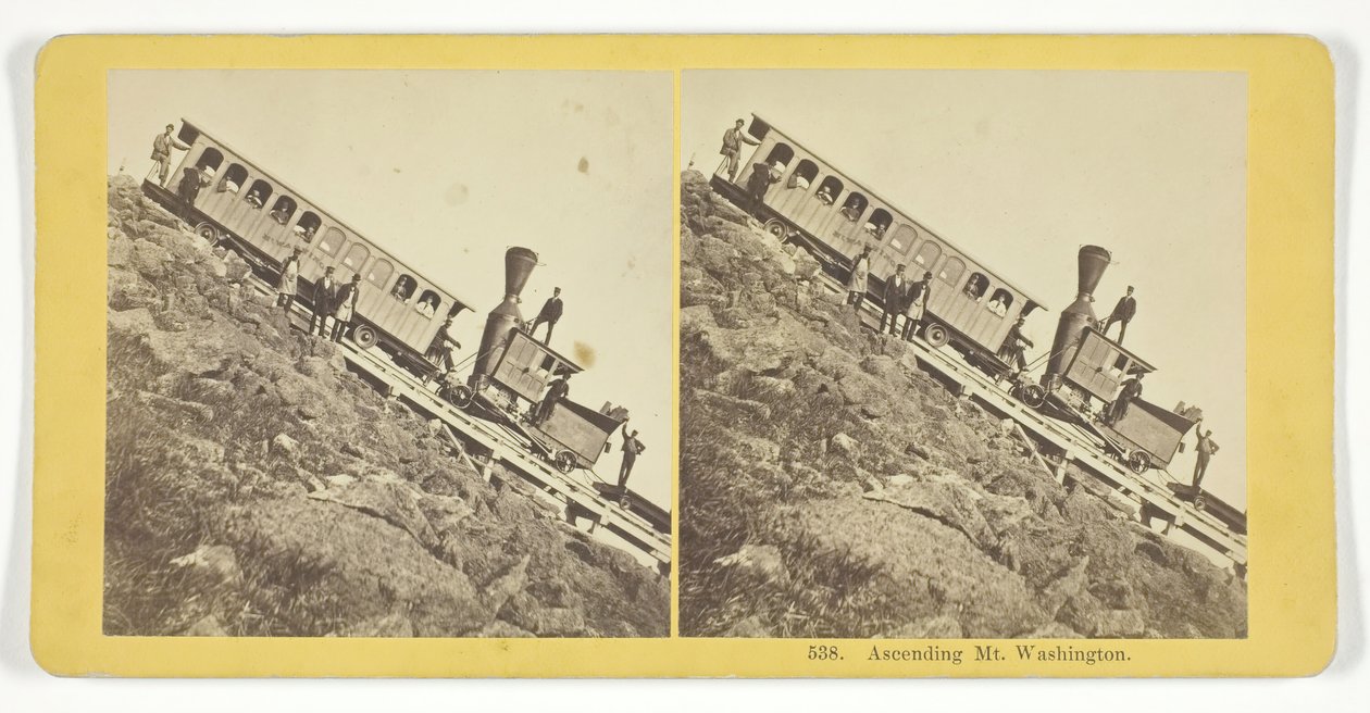 Ascensione del Monte Washington, 1855-75 da Kilburn Brothers, BW Kilburn