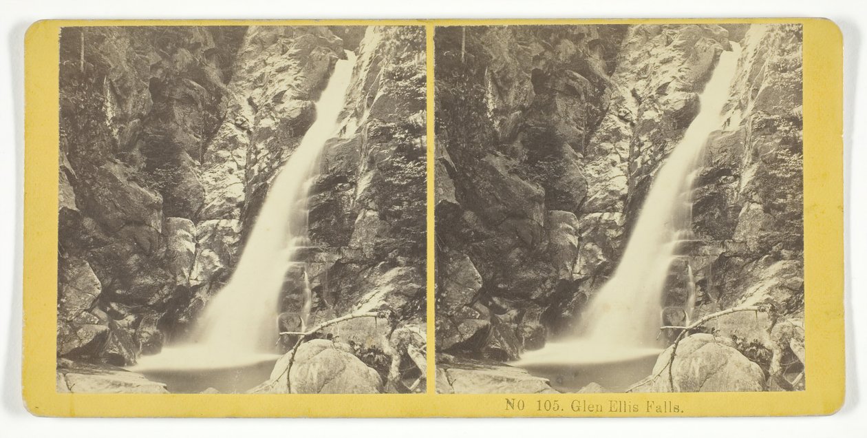 Cascate di Glen Ellis, 185575. Creatori: Kilburn Brothers, BW Kilburn da Kilburn Brothers, BW Kilburn