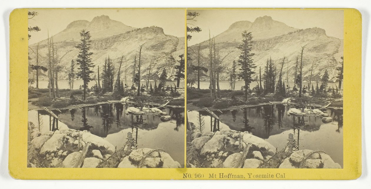 Monte Hoffman, Yosemite, Cal., 1855-75. Creatori: Kilburn Brothers, BW Kilburn da Kilburn Brothers, BW Kilburn