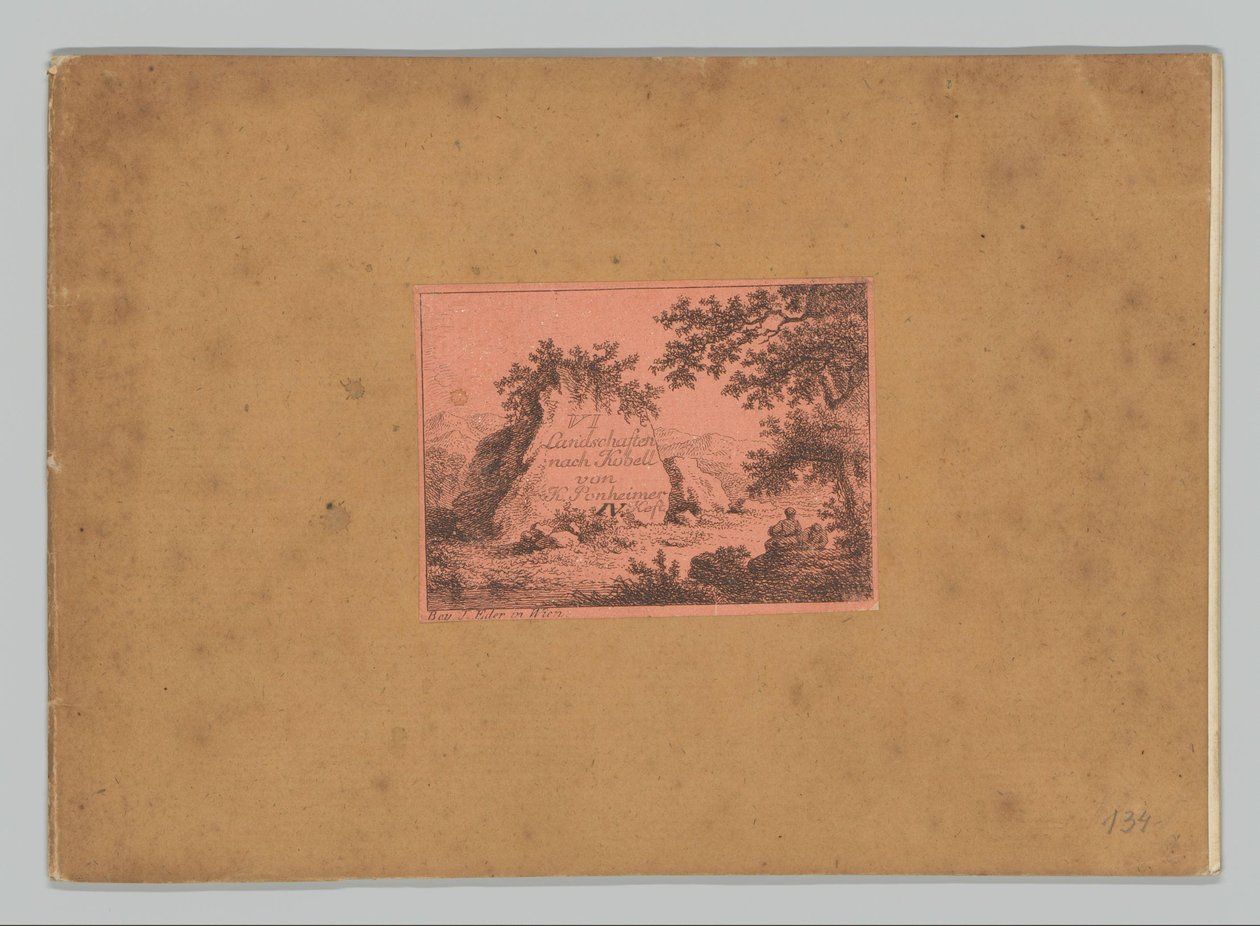 Copertina con stampa del titolo con paesaggio collinare da Kilian Ponheimer (I)