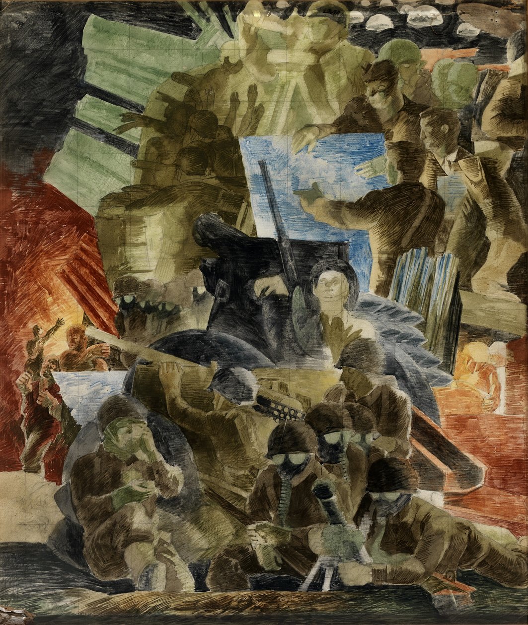 Guerra (studio murale, edificio del Dipartimento della Guerra, Washington, D.C.) da Kindred McLeary