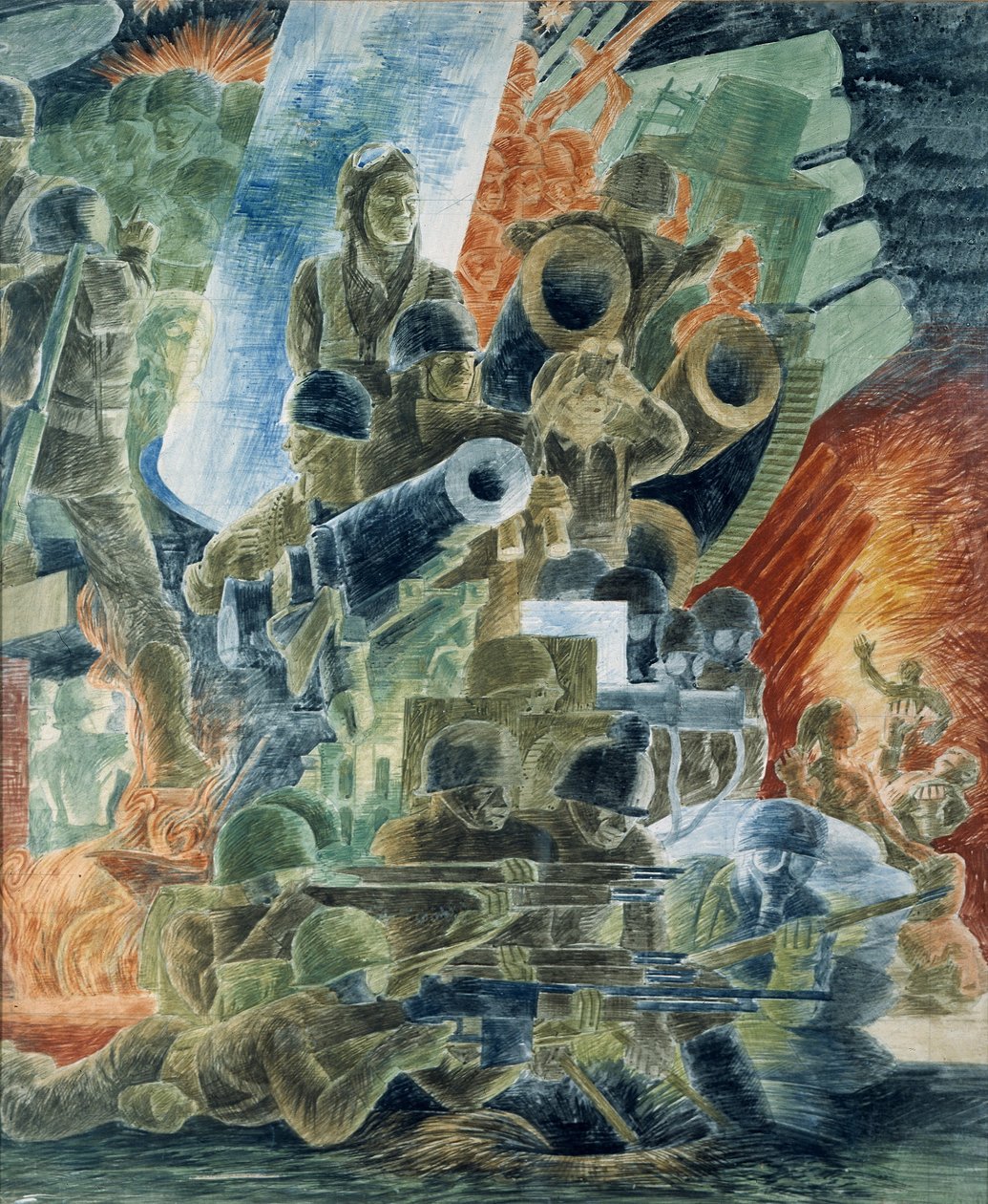 Guerra (studio murale, edificio del Dipartimento della Guerra, Washington, D.C.) da Kindred McLeary