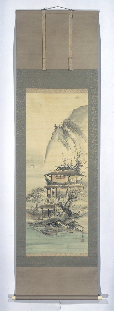 Letterati in un paesaggio da Kishi Ganku
