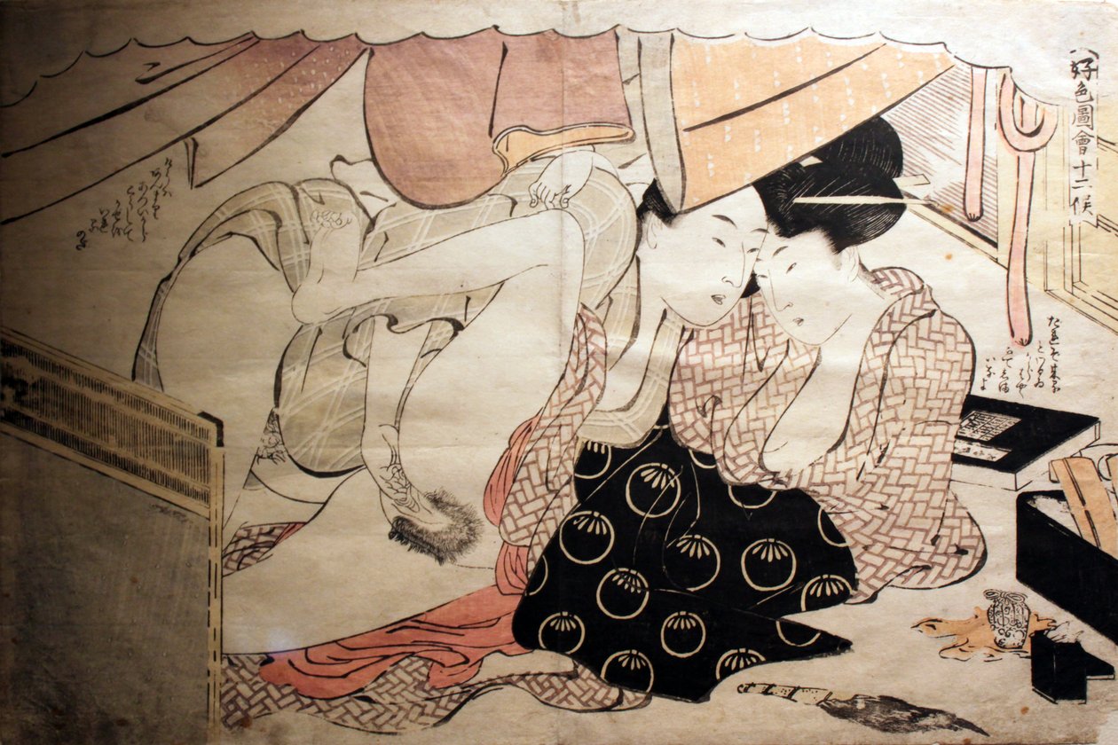 Colore-Shunga di Utamaro da Kitagawa Utamaro