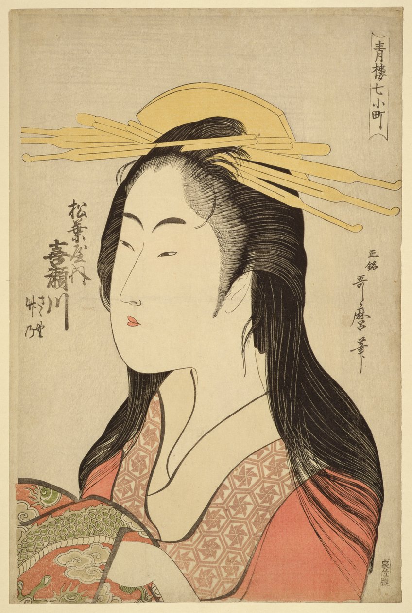 Ritratto di Kisegawa di Matsubaya, c.1796 da Kitagawa Utamaro