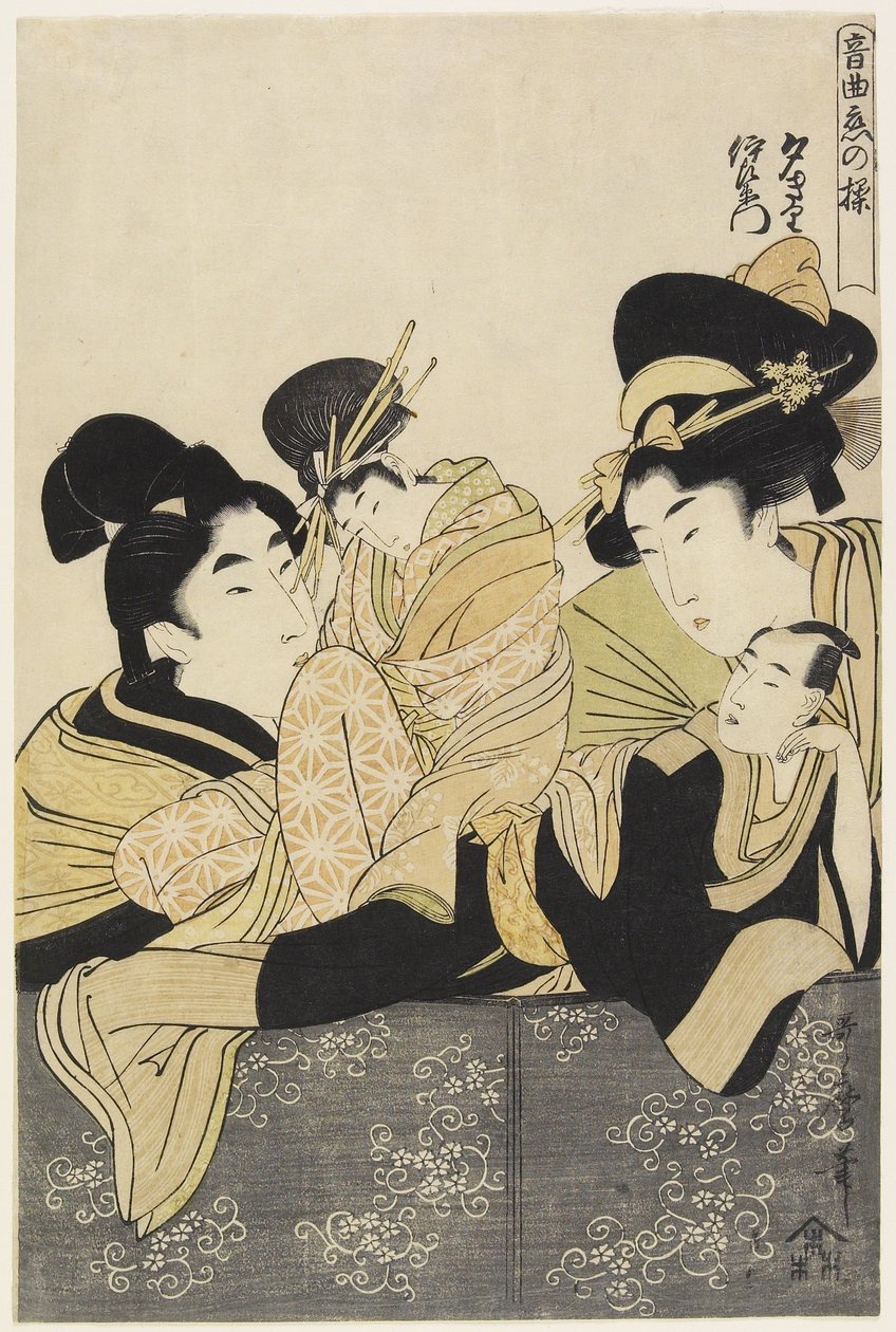Yu_giri e Izaemon, c. 1801 da Kitagawa Utamaro