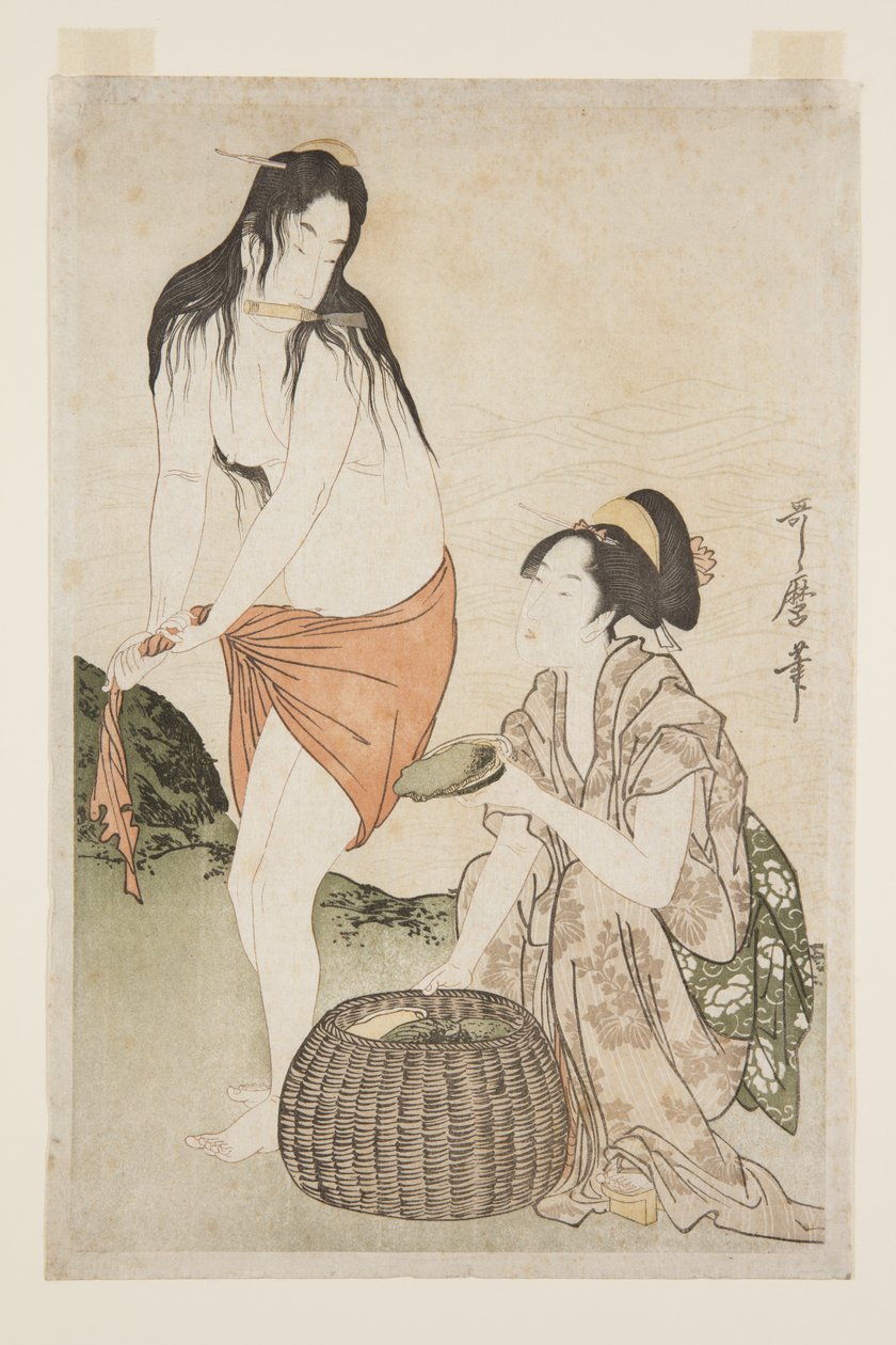 Pescatori di abalone da Kitagawa Utamaro