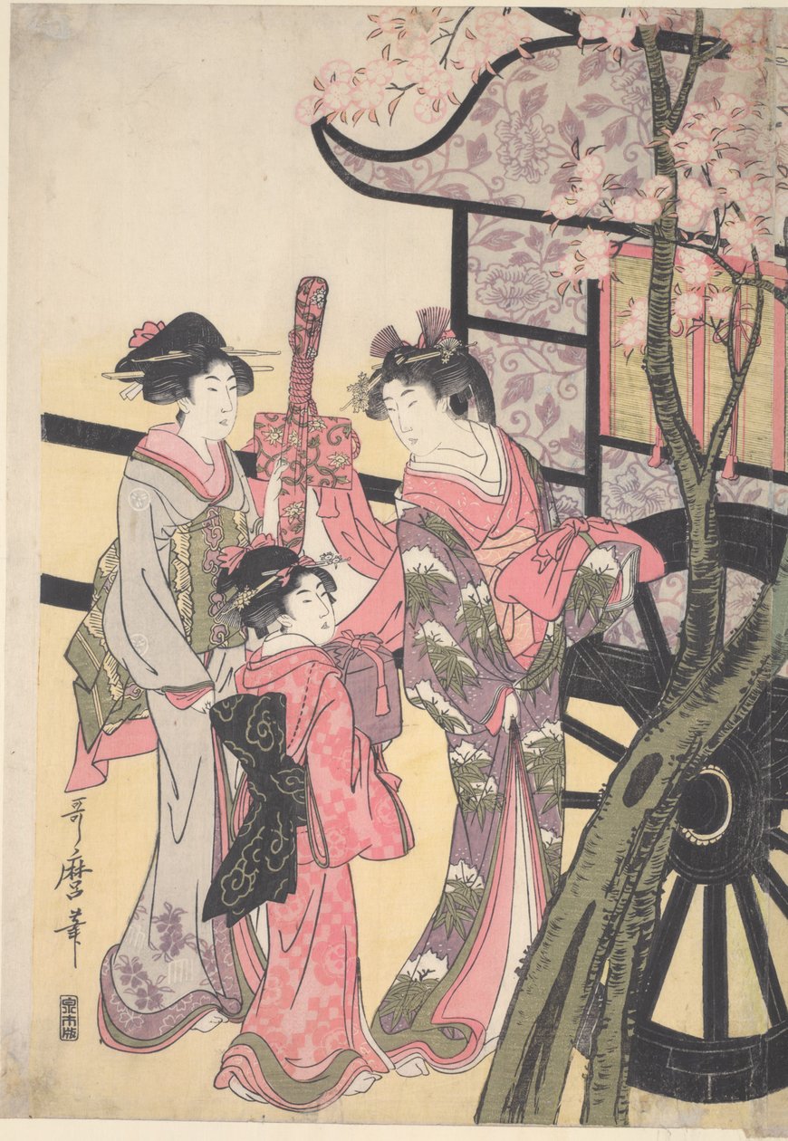 Aoi-Hime chiama Rokujo-Hime da Kitagawa Utamaro