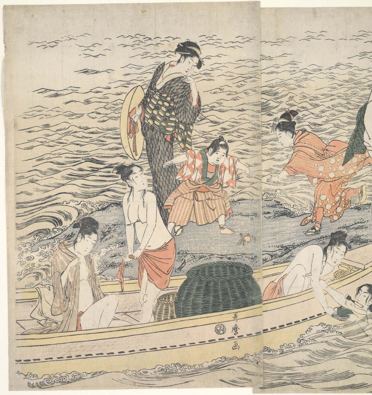 Awabi Shell Divers a Enoshima da Kitagawa Utamaro