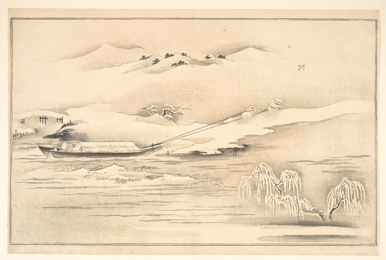 Libro di Ehon Ginsekai (Il mondo in argento) da Kitagawa Utamaro