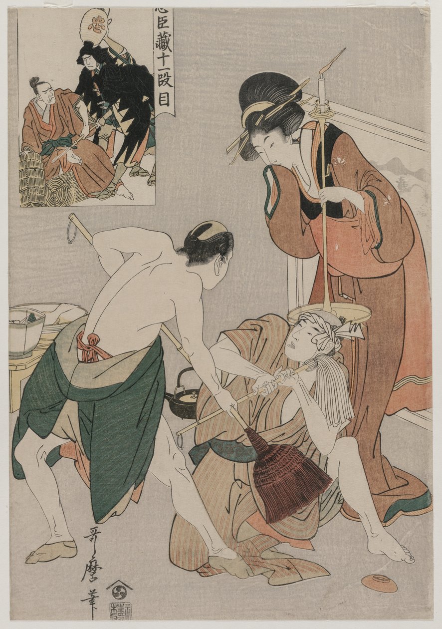 Chushingura: Atto XI del Deposito della Lealtà, fine 1790 da Kitagawa Utamaro