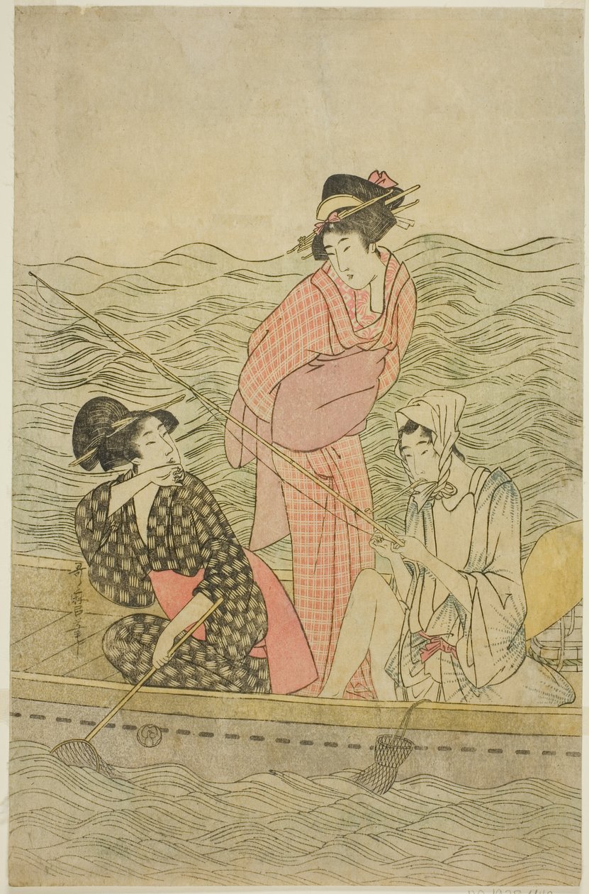 Escursione di pesca da Kitagawa Utamaro