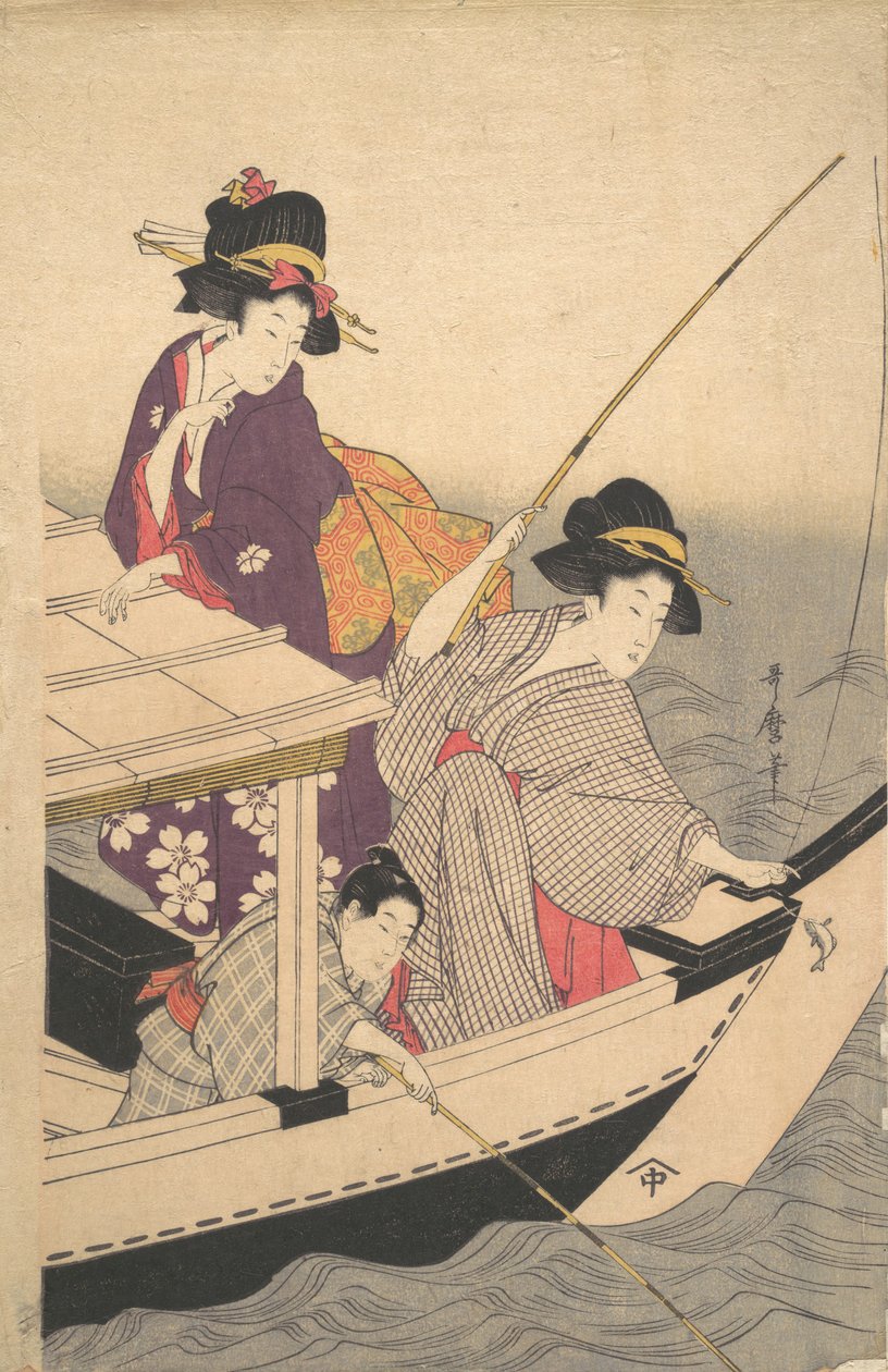 Pesca, fine XVIII secolo da Kitagawa Utamaro