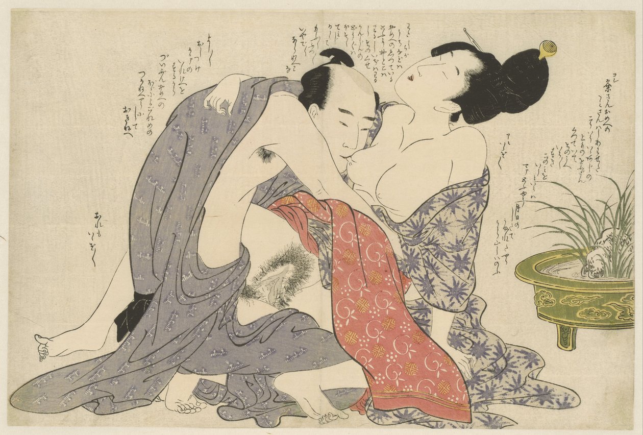 Affare segreto di un uomo sposato e una donna sposata da Kitagawa Utamaro