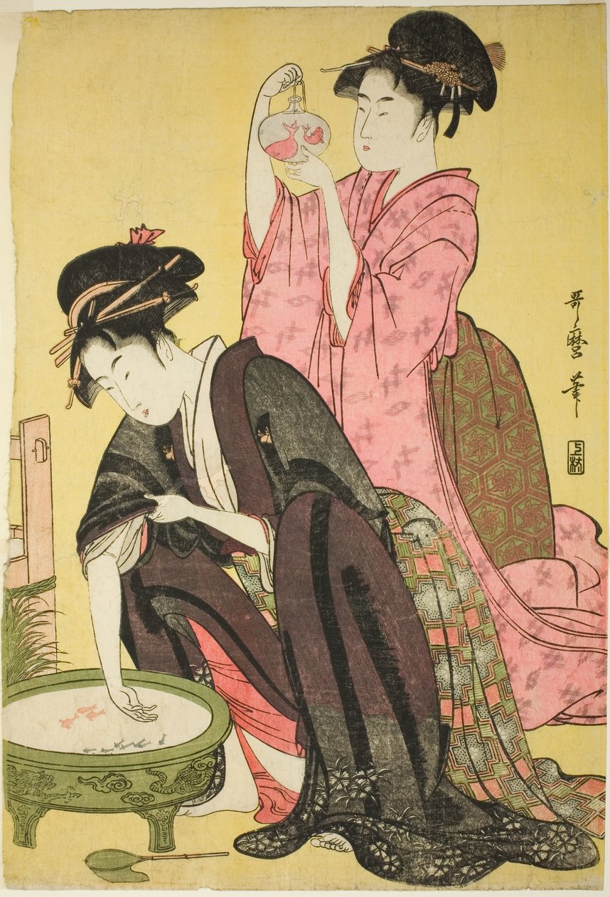 Pesci rossi da Kitagawa Utamaro