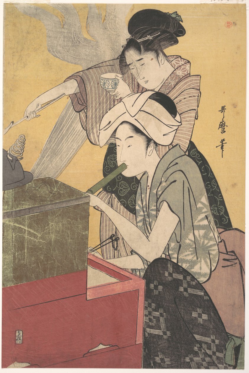 In cucina da Kitagawa Utamaro