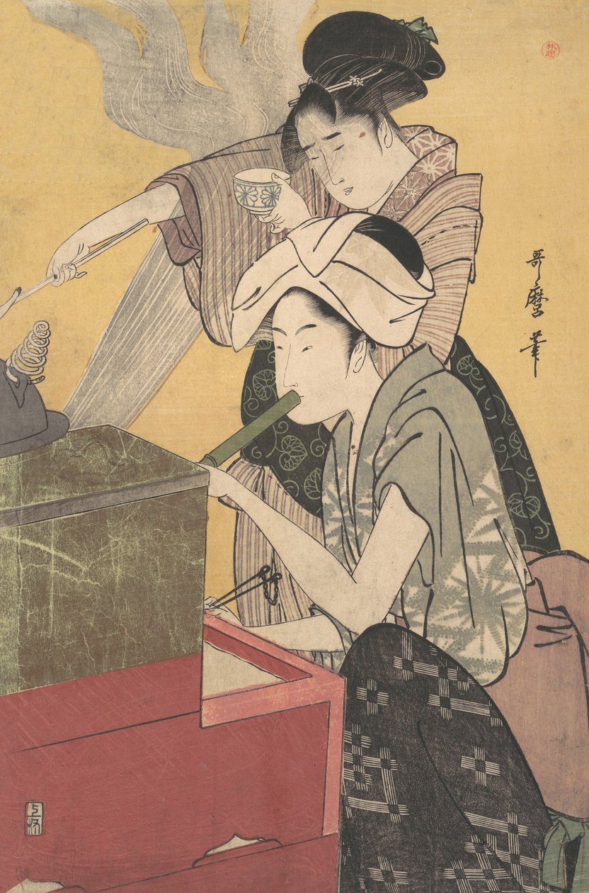 In cucina, ca. 1794-95 da Kitagawa Utamaro