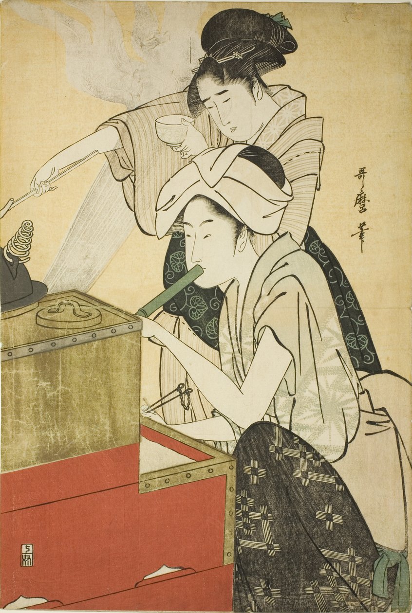 Scena di Cucina da Kitagawa Utamaro