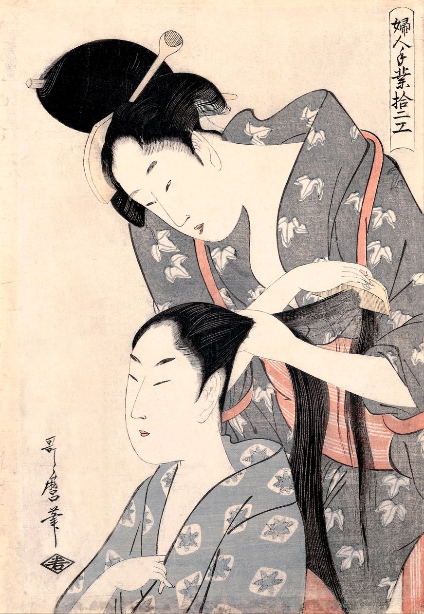 La parrucchiera da Kitagawa Utamaro
