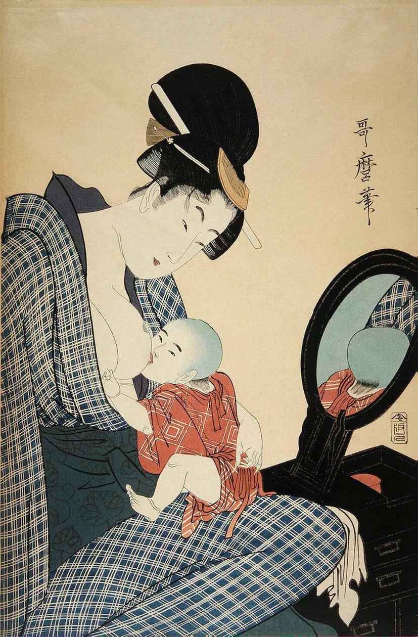 Madre e figlio, 1797 da Kitagawa Utamaro