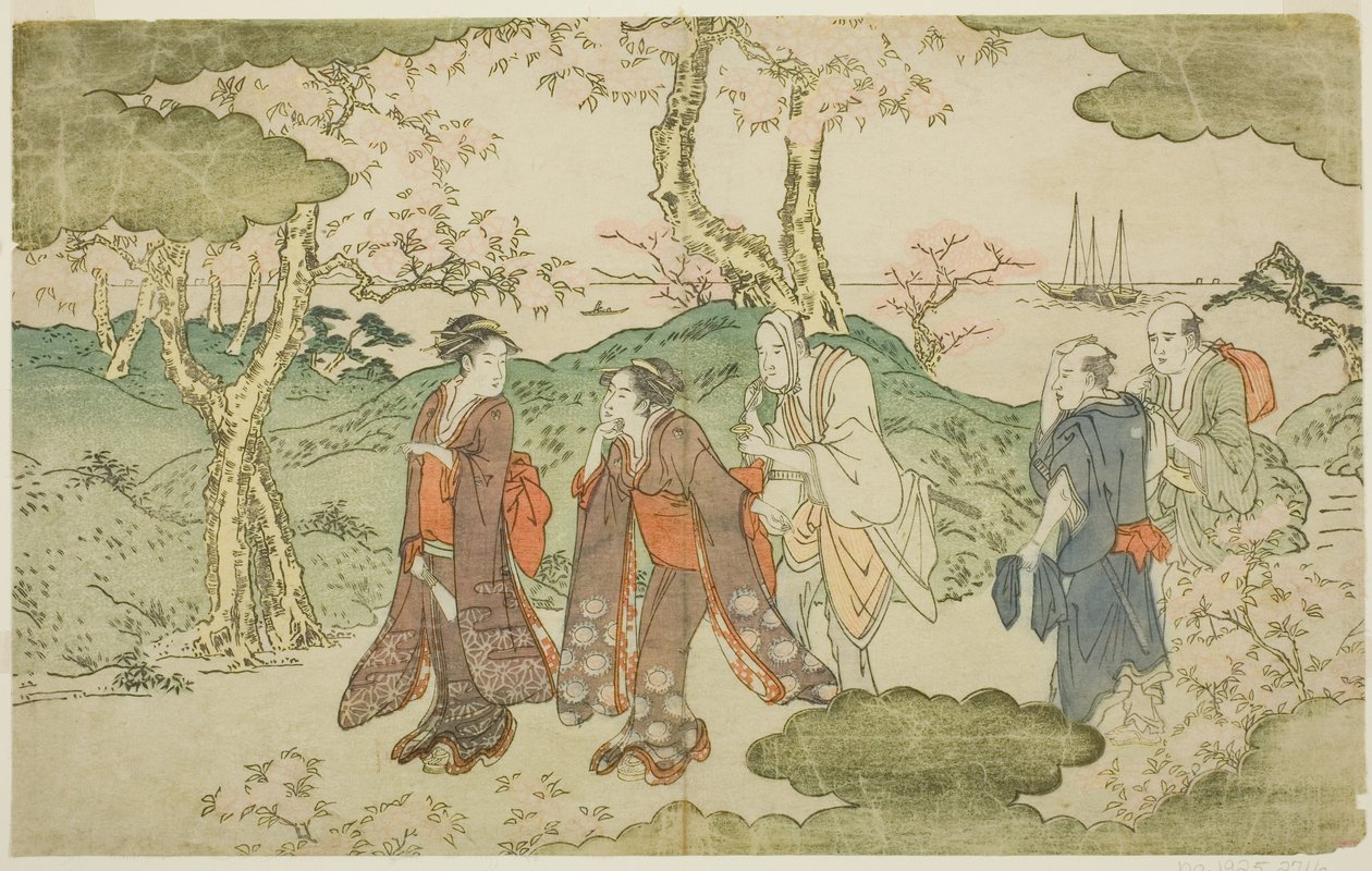 Monte Goten, dal libro illustrato "Statua di Fugen (Fugen-zo)" da Kitagawa Utamaro