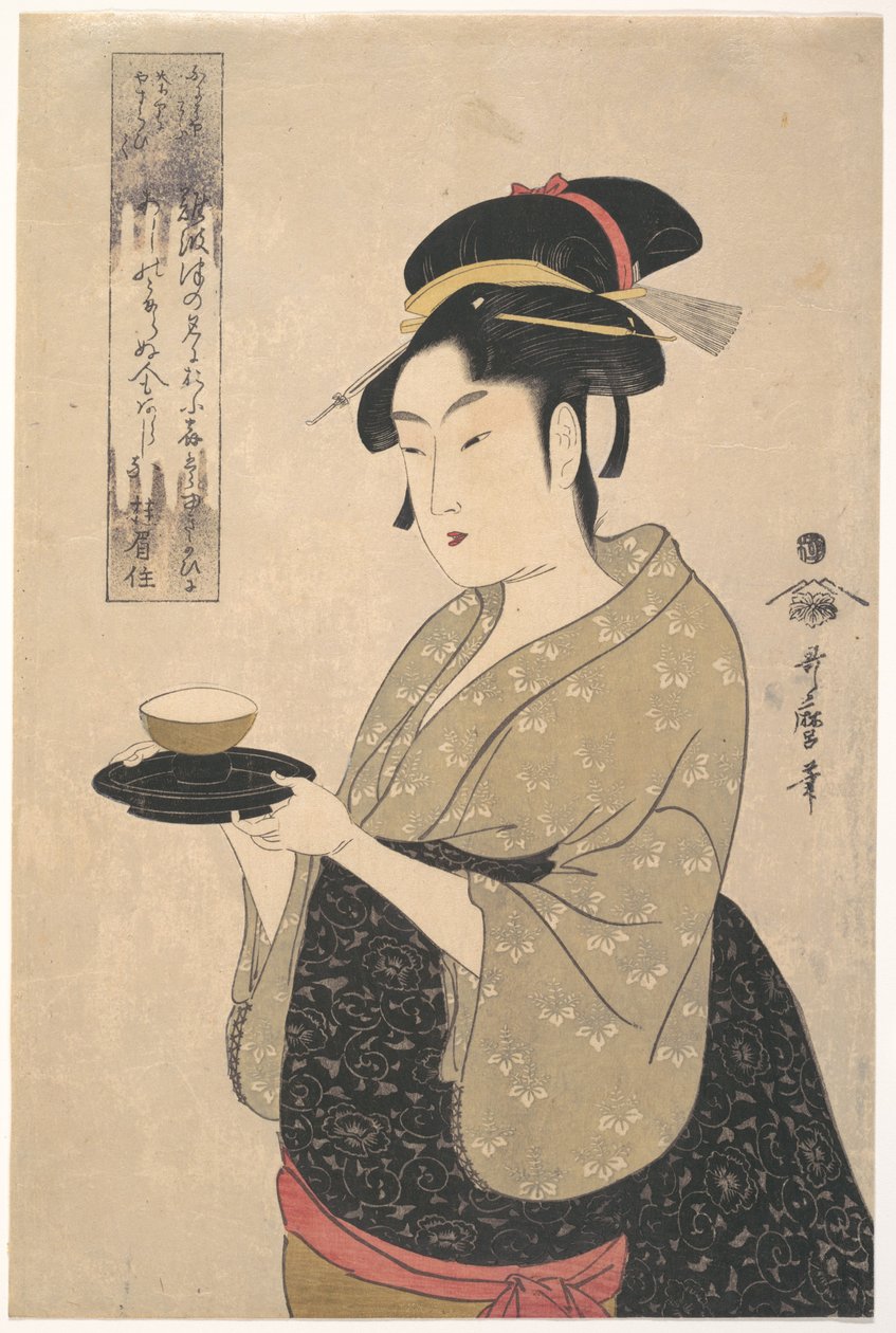 Okita della casa da tè Naniwa-ya da Kitagawa Utamaro