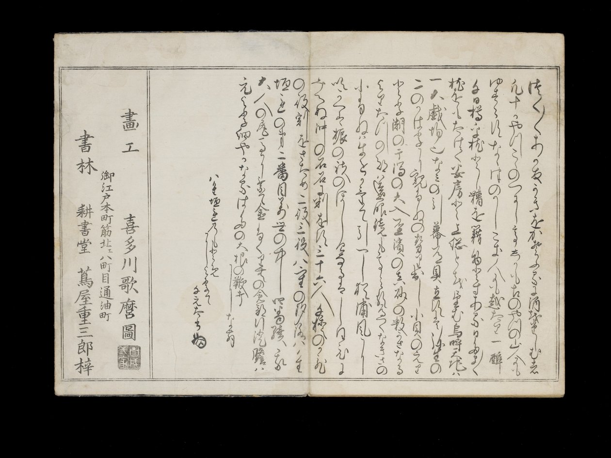 Shiohi no tsuto (Regali dalla marea calante), noto come il Libro delle Conchiglie, 1789 da Kitagawa Utamaro