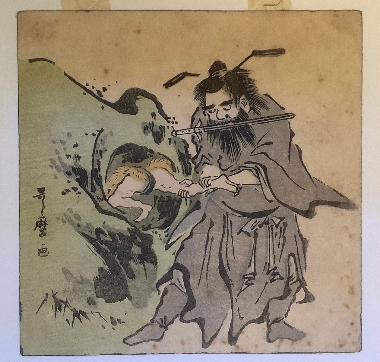 Shōki cattura un oni da Kitagawa Utamaro