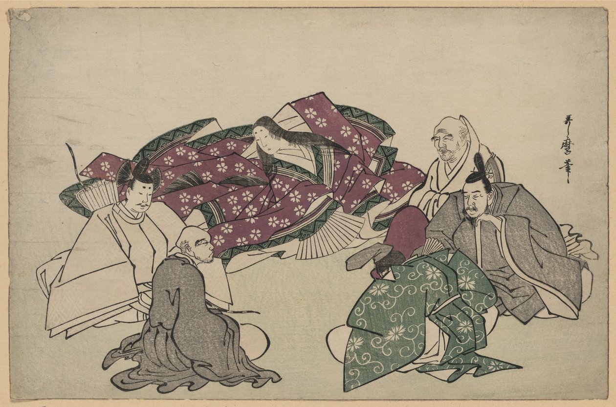 Sei poeti (Rokkasen) da Kitagawa Utamaro