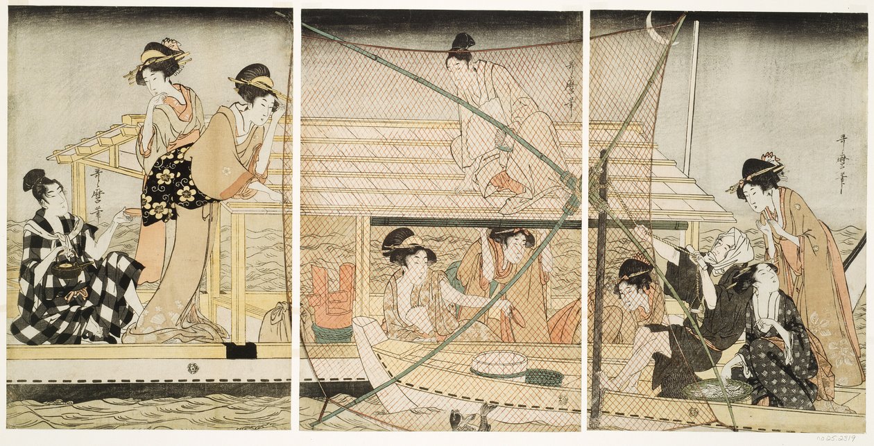 La rete a cucchiaio da Kitagawa Utamaro