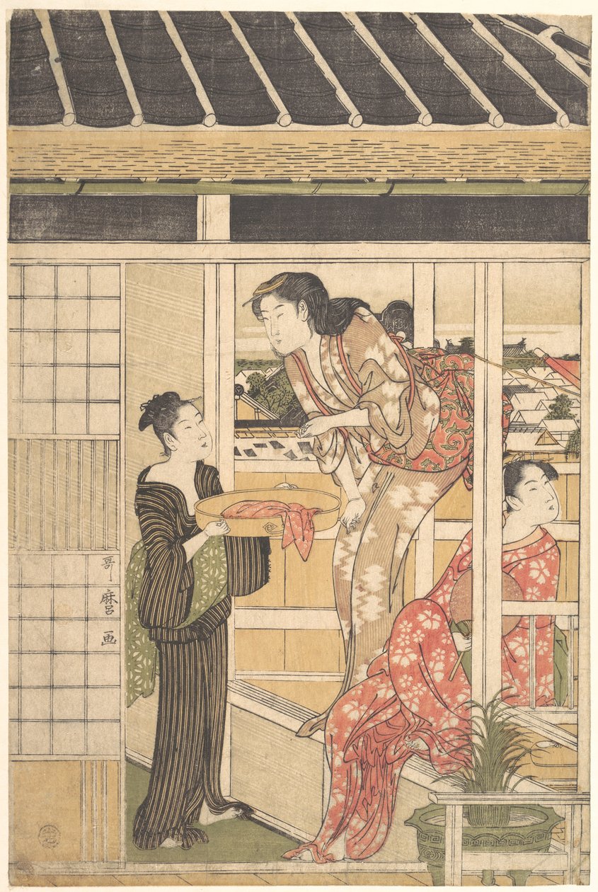 Giorno di bucato da Kitagawa Utamaro