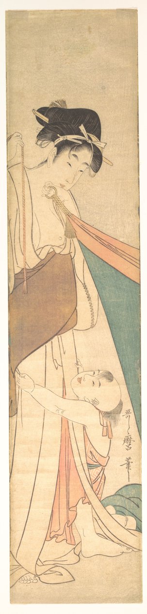 Frau und Kind da Kitagawa Utamaro