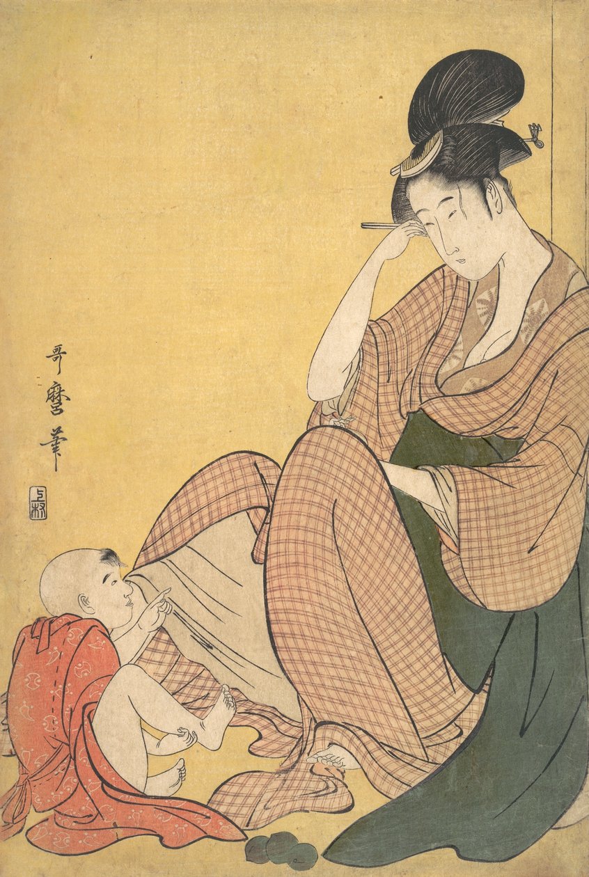 Donna e Bambino da Kitagawa Utamaro