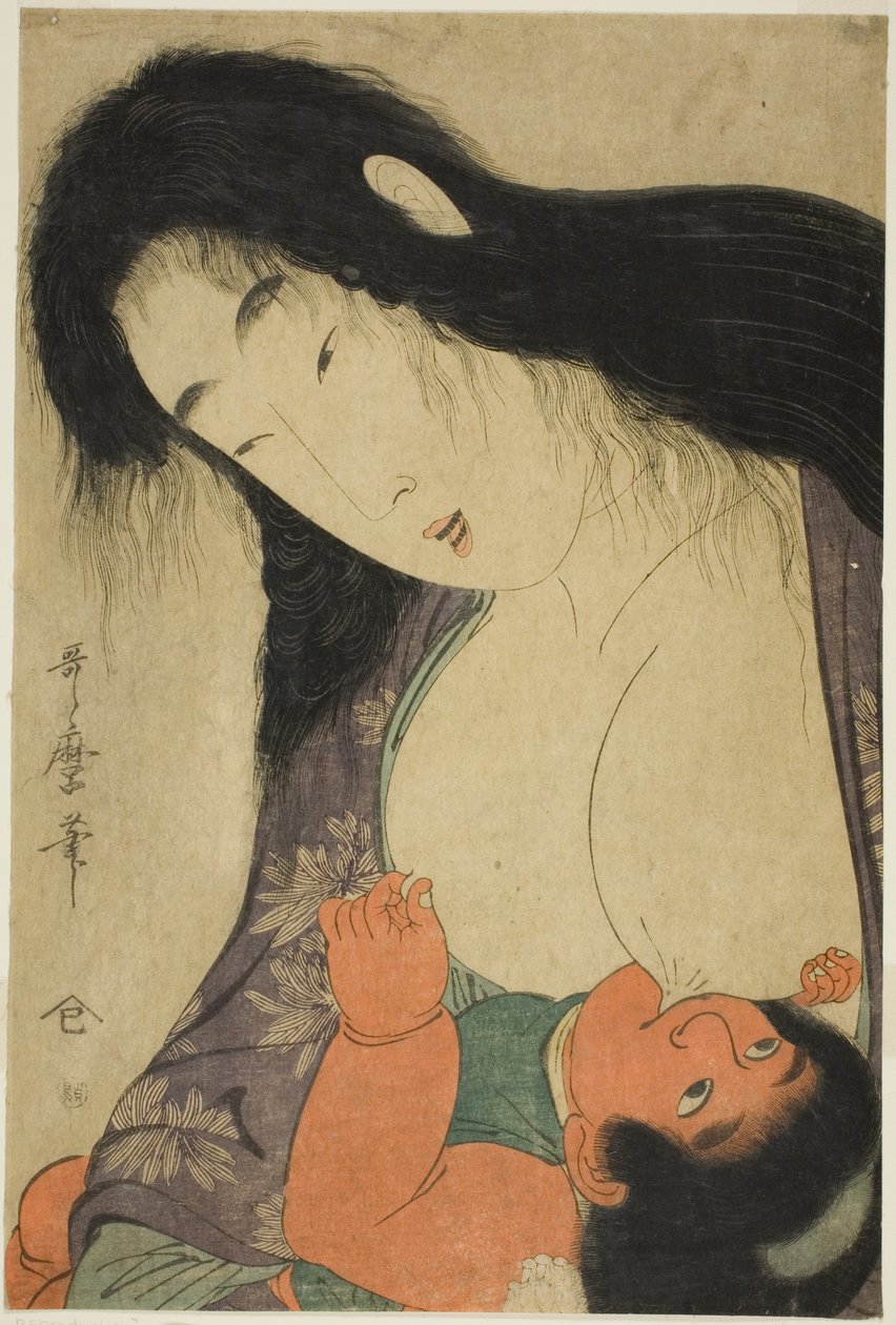 Yamauba che allatta Kintaro da Kitagawa Utamaro